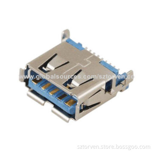 USB Connector, 3.0 Female Offset SMD Type, 500V AC Withstanding Voltage